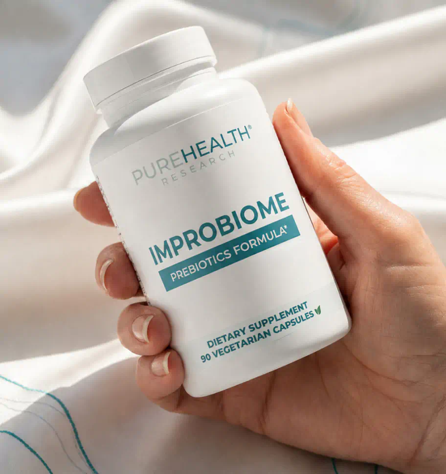ImproBiome bottle in hand