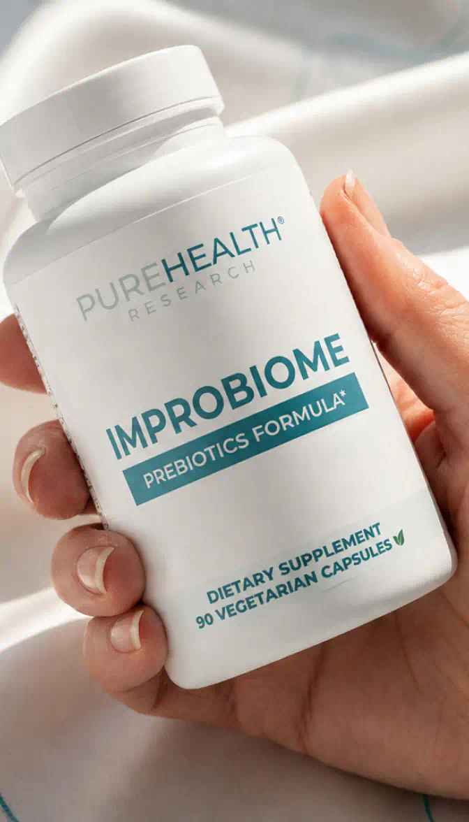 ImproBiome bottle in hand