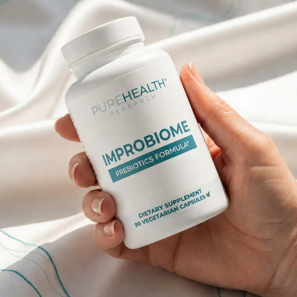 ImproBiome bottle in hand