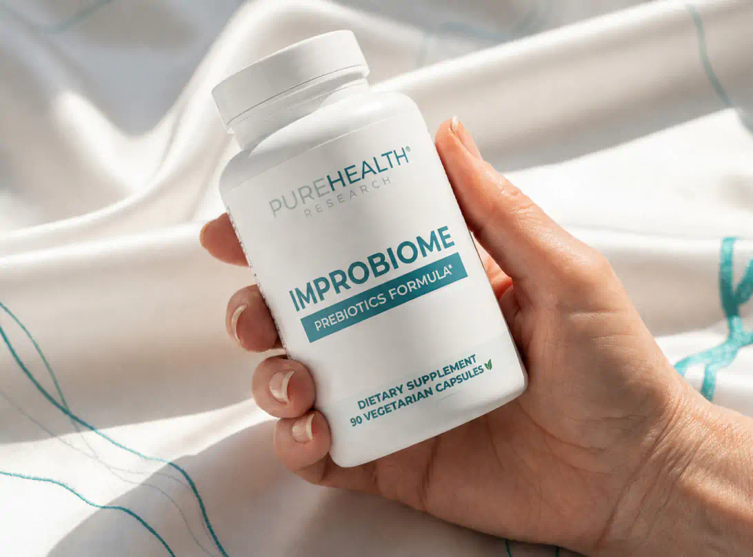 ImproBiome bottle in hand